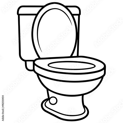 vector illustration of toilet