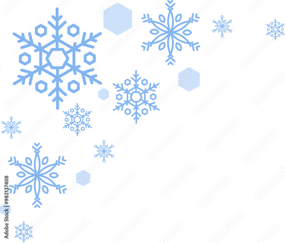 Fototapeta premium Snow Flake Corner