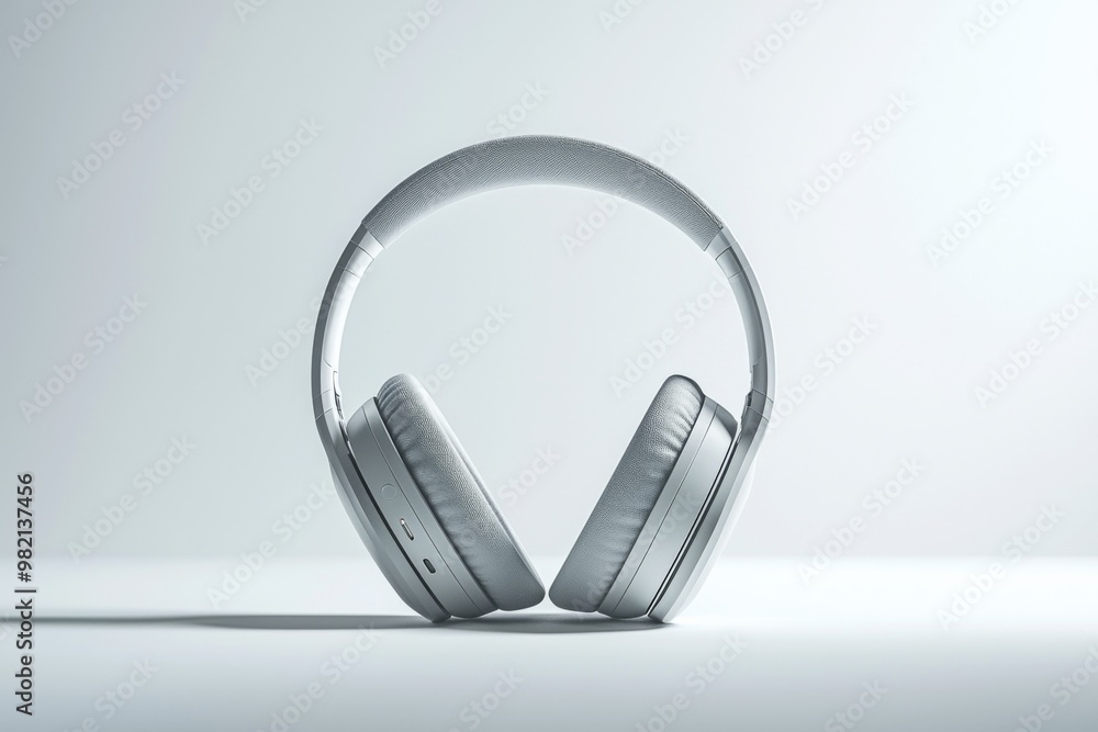 Modern Wireless Headphone Mockup Isolated created with Generative AI Modern Wireless Headphone Mockup Isolated created with Generative AI