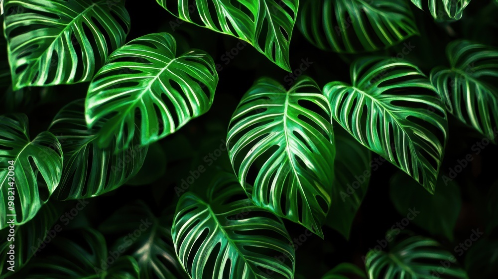A close up of green leaves on a plant A close up of green leaves on a plant