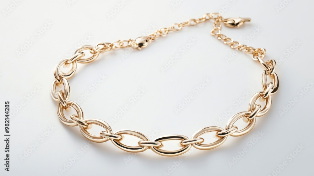 A gold chain necklace with a gold bar A gold chain necklace with a gold bar