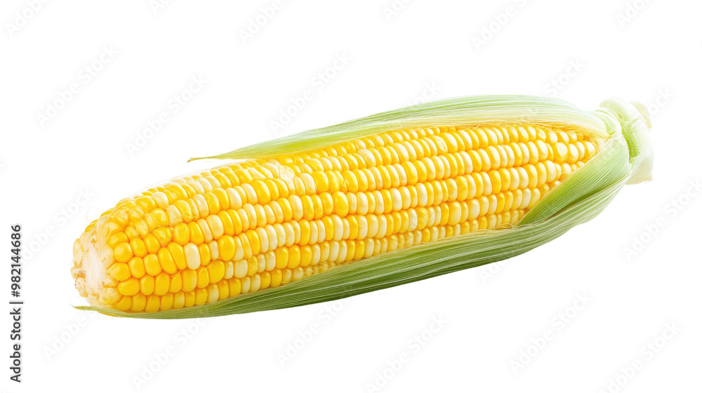 corn cob on white transparent background corn cob on white transparent background