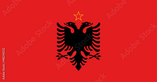 Albania Flag Illustration