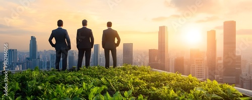 Business Leaders Overlookin...