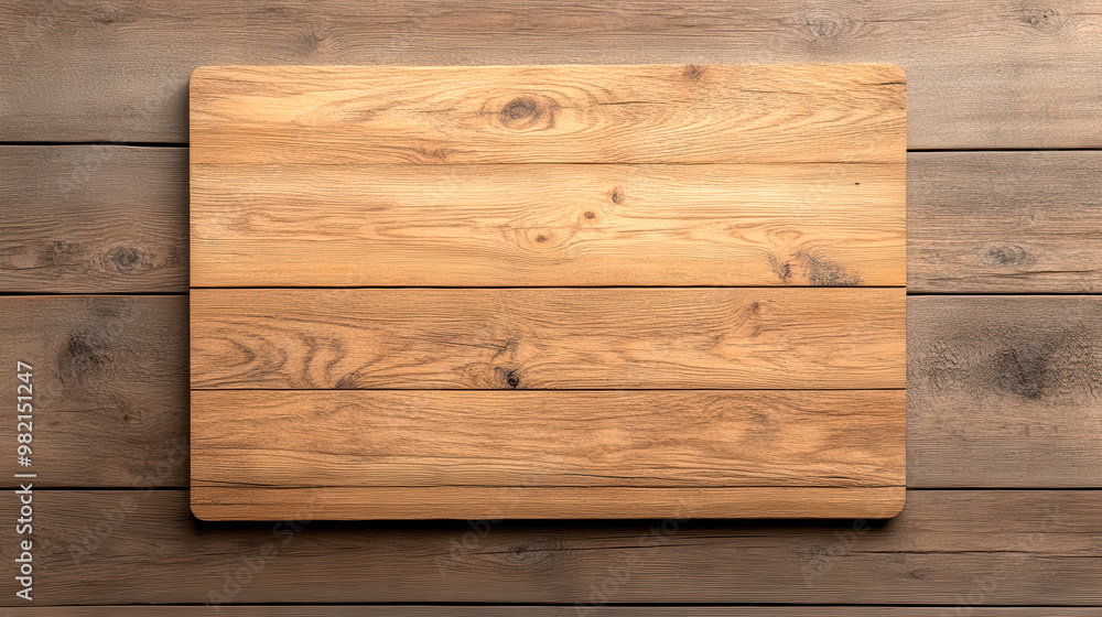 Elegant wooden cutting board displayed on rustic backdrop, perfect for culinary projects or kitchen decor. Elegant wooden cutting board displayed on rustic backdrop, perfect for culinary projects or kitchen decor.