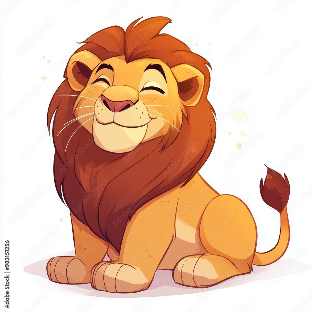 Fototapeta premium Cute Lion Cub.