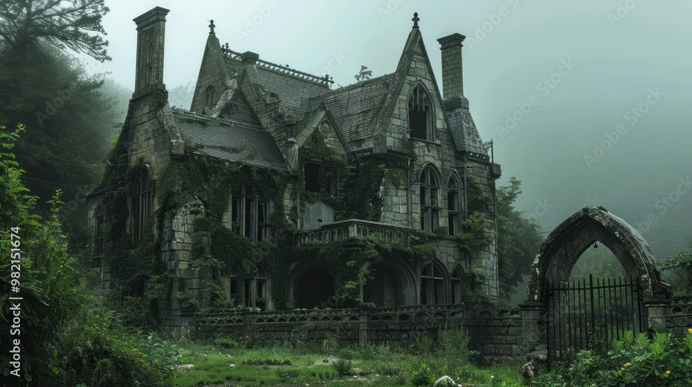 Fototapeta premium Abandoned Gothic Mansion