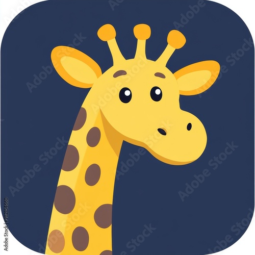 Cute Giraffe Cartoon.