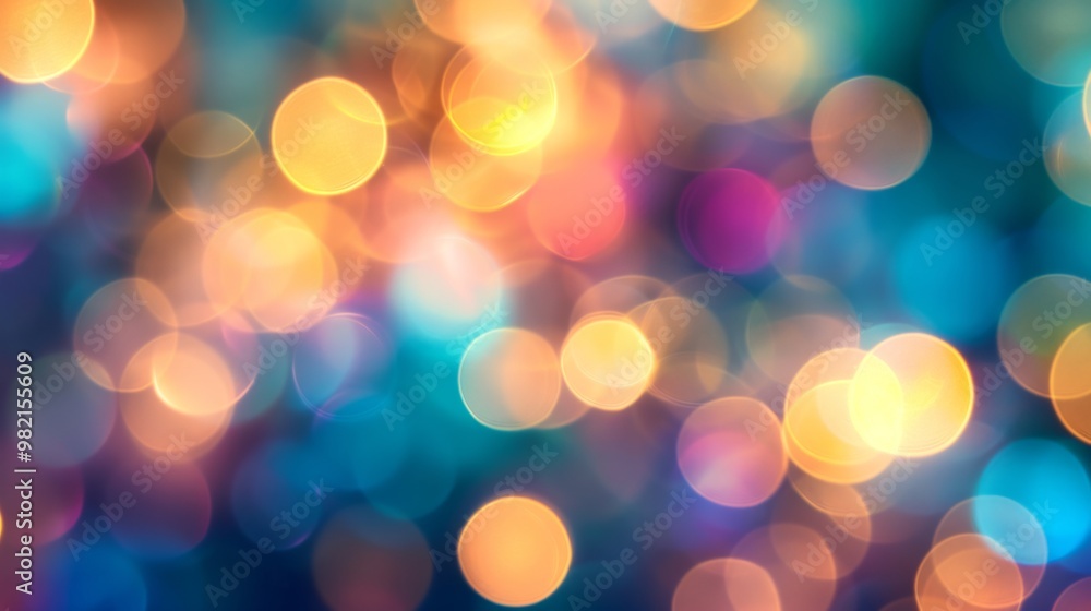 Abstract Colorful Bokeh Background: Dreamy Lights and Sparkling Effects Abstract Colorful Bokeh Background: Dreamy Lights and Sparkling Effects