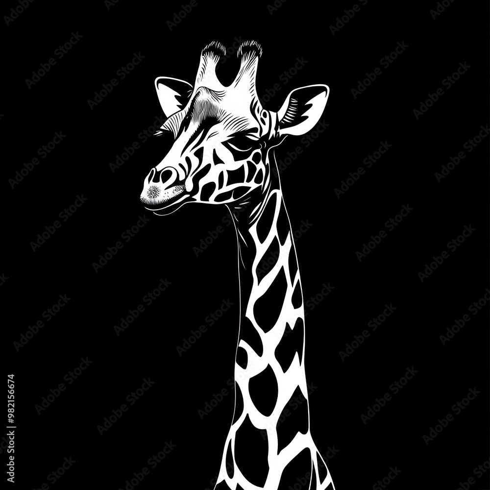 Obraz premium Giraffe Portrait.