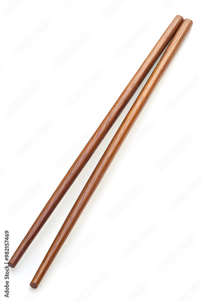 Wooden chopsticks isolated on white background Wooden chopsticks isolated on white background