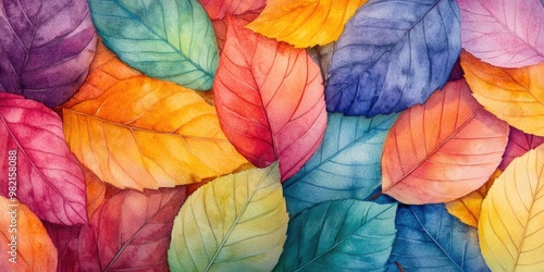 Wallpaper Mural Colorful Leaves Pile Torontodigital.ca