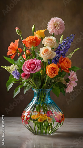 Wallpaper Mural flowers in vase Torontodigital.ca