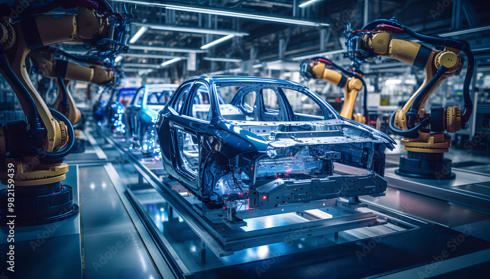 Robotics in car manufacturing Robotics in car manufacturing