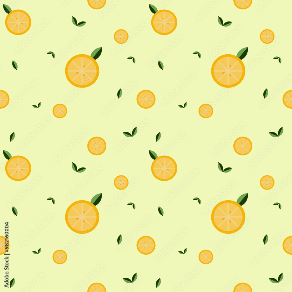 Abstract lemon slice vector on bright background seamless pattern. Perfect geometry graphic decorative texture design for wallpaper, fabric, clothing, texture, textile, embroidery, ornament, decorate Abstract lemon slice vector on bright background seamless pattern. Perfect geometry graphic decorative texture design for wallpaper, fabric, clothing, texture, textile, embroidery, ornament, decorate