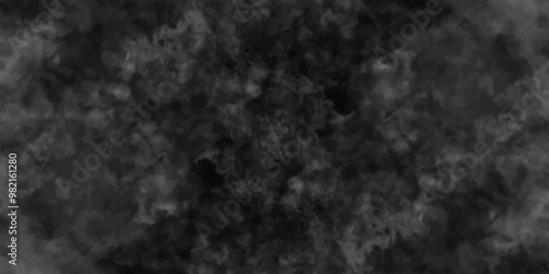 Abstract black fog design with smoke texture overlays. fume overlay design. background with smoke on black and Fog and smoky effect for photos design. Misty fog effect and Isolated black background.