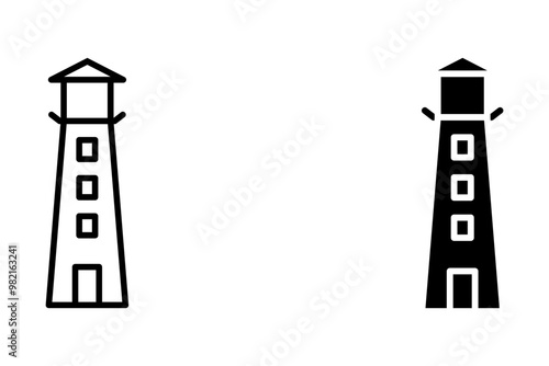 Lighthouse icon. sign for mobile concept and web design. vector illustration