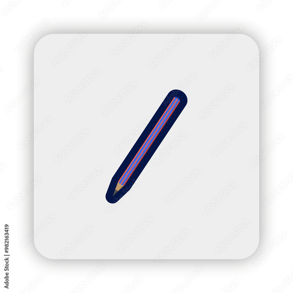 pencil icon on button, pencil Flat style icon Illustration, pencil icon pencil icon on button, pencil Flat style icon Illustration, pencil icon