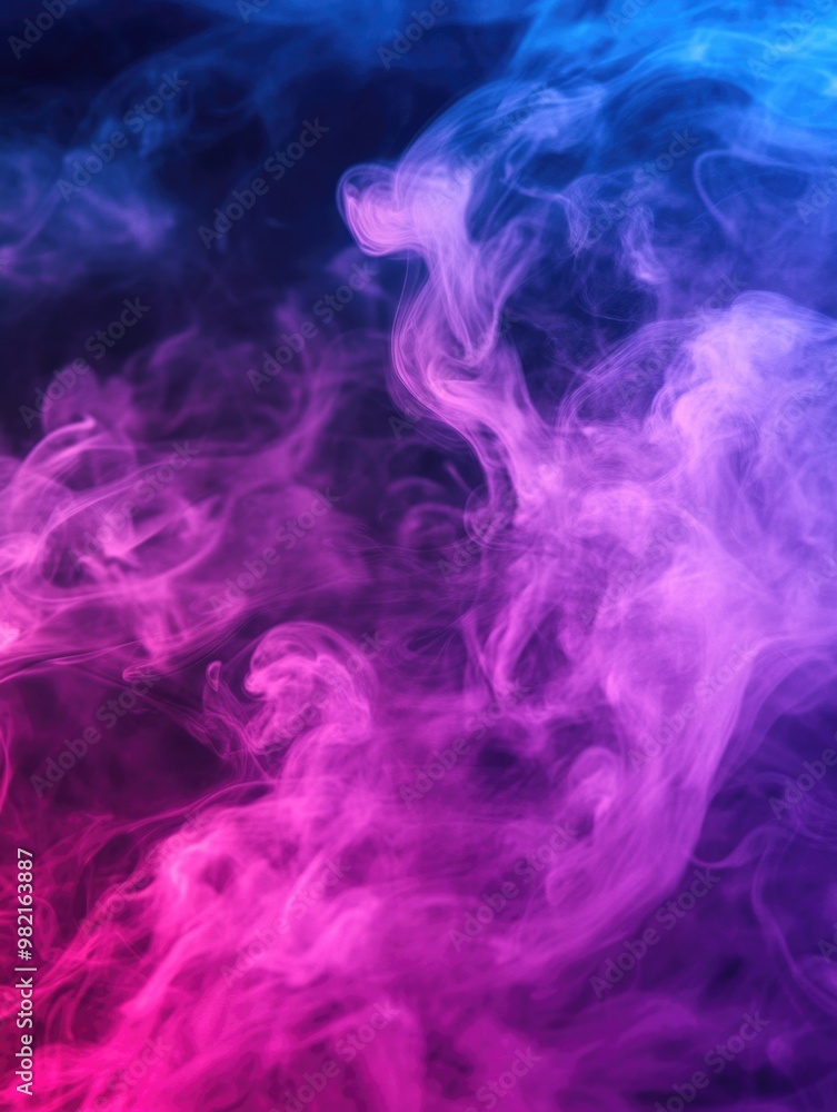 Pink and Blue Smoke Close Up Pink and Blue Smoke Close Up
