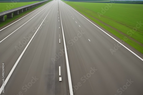 Expressway Overpass Isolated on White Background