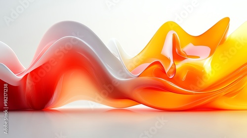 Abstract colorful liquid 3d shapes.