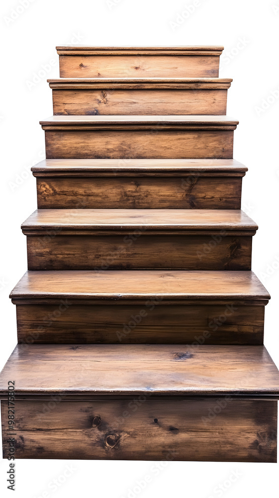 Wooden steps architecture staircase isolated on white background Wooden steps architecture staircase isolated on white background