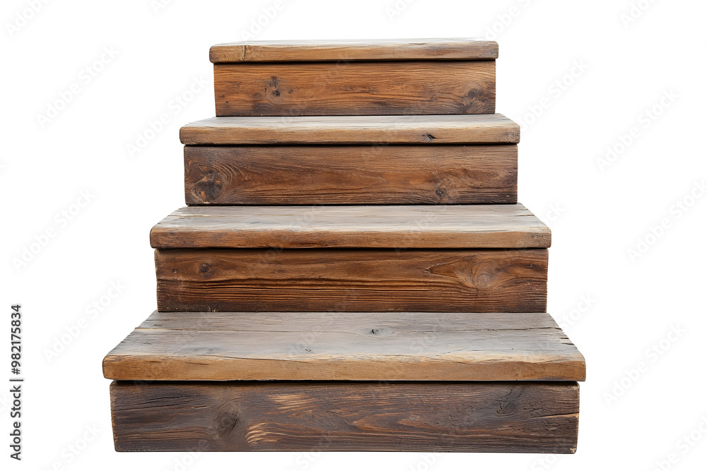 Wooden steps architecture staircase isolated on white background Wooden steps architecture staircase isolated on white background