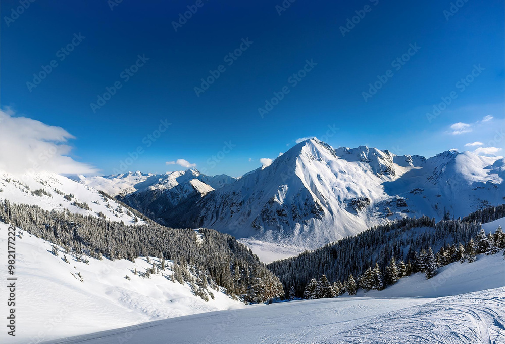 Majestic snow-covered peaks rise into the clear blue sky, where the beauty of nature leaves you breathless. Majestic snow-covered peaks rise into the clear blue sky, where the beauty of nature leaves you breathless.