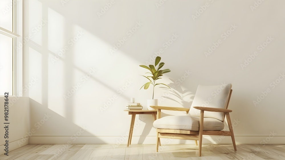 Minimalist Reading Nook with Cozy Chair and Surrounding Books for Peaceful Living Minimalist Reading Nook with Cozy Chair and Surrounding Books for Peaceful Living