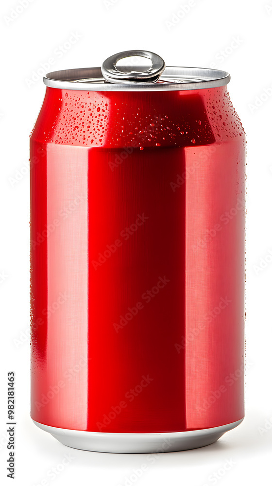 Red soda can mock up isolated on white background Red soda can mock up isolated on white background