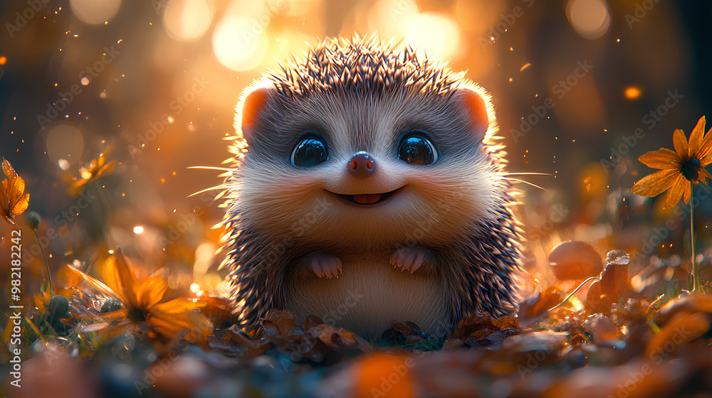 Cute Baby Hedgehog playing around Cute Baby Hedgehog playing around
