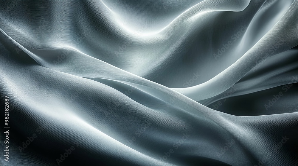 Obraz premium Abstract Draped Fabric with Rippled Texture