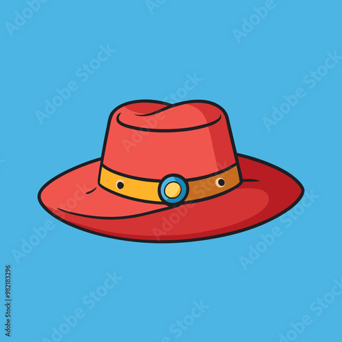 vector illustration of hat