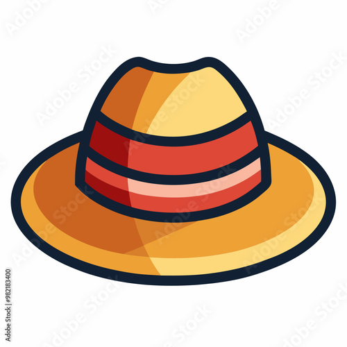 vector illustration of hat