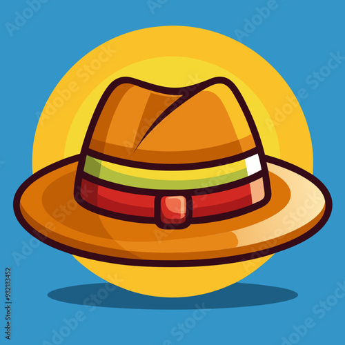 vector illustration of hat