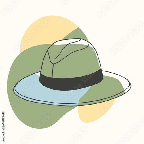 vector illustration of hat