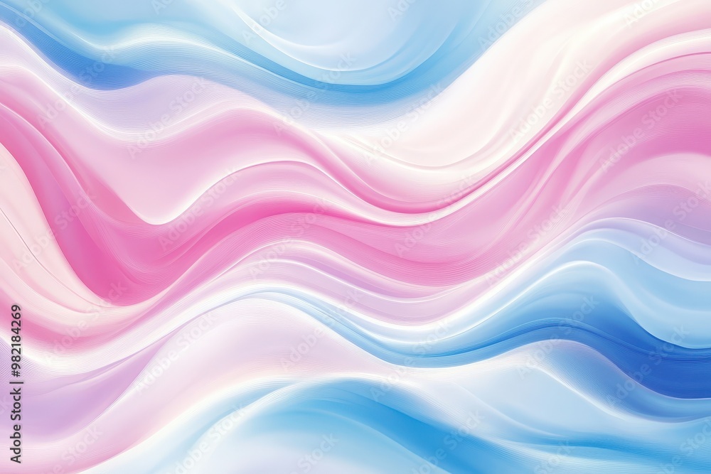 Obraz premium Yellow and Green 3D Waves form a Multicolored abstract background. 3D Render with copy-space. . Beautiful simple AI generated image