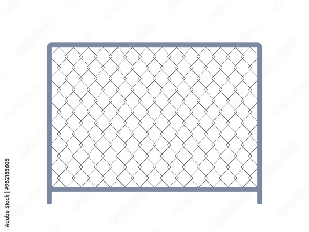 Fence from wire mesh line pattern. Black silhouette fence, chain link border, graphic boundary, barrier. Safety grid wall. Vector illustration Fence from wire mesh line pattern. Black silhouette fence, chain link border, graphic boundary, barrier. Safety grid wall. Vector illustration
