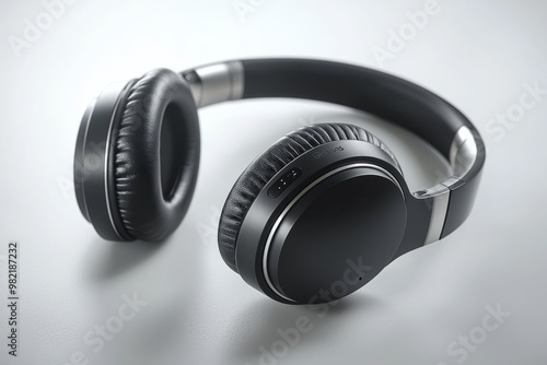 Modern Wireless Headphone Mockup Isolated created with Generative AI