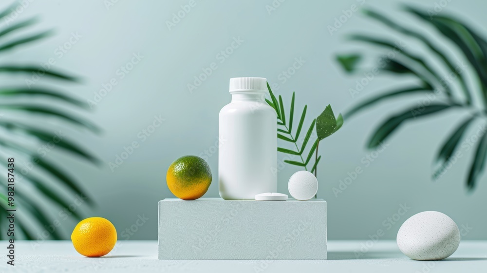 A minimalist and modern packaging design for a bottle of vitamin D supplements. The packaging features a sleek design with a focus on the brand name and a natural ingredient list. A minimalist and modern packaging design for a bottle of vitamin D supplements. The packaging features a sleek design with a focus on the brand name and a natural ingredient list.