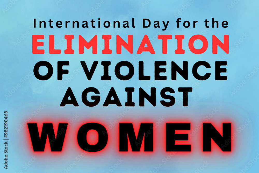 Fototapeta premium International Day for the Elimination of Violence Against Women