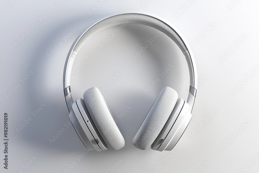 Modern Wireless Headphone Mockup Isolated created with Generative AI Modern Wireless Headphone Mockup Isolated created with Generative AI