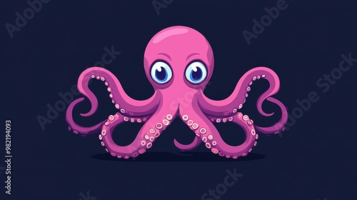 Discover the fascinating world of octopuses, softbodied mollusks known for their eight limbs and vibrant habitats. photo