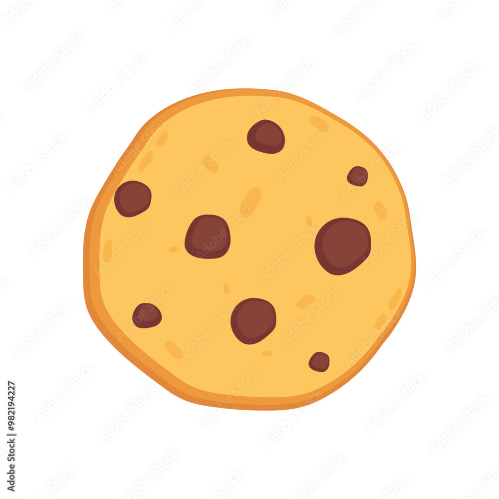 Cookie logo design. Cookie vector on white background. Cookie chocolate chip. Cookie logo design. Cookie vector on white background. Cookie chocolate chip.