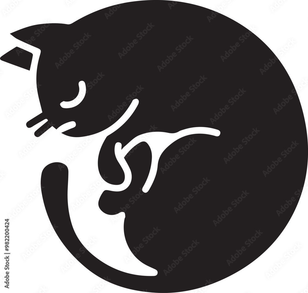 Obraz premium Cat icon symbol vector image illustration