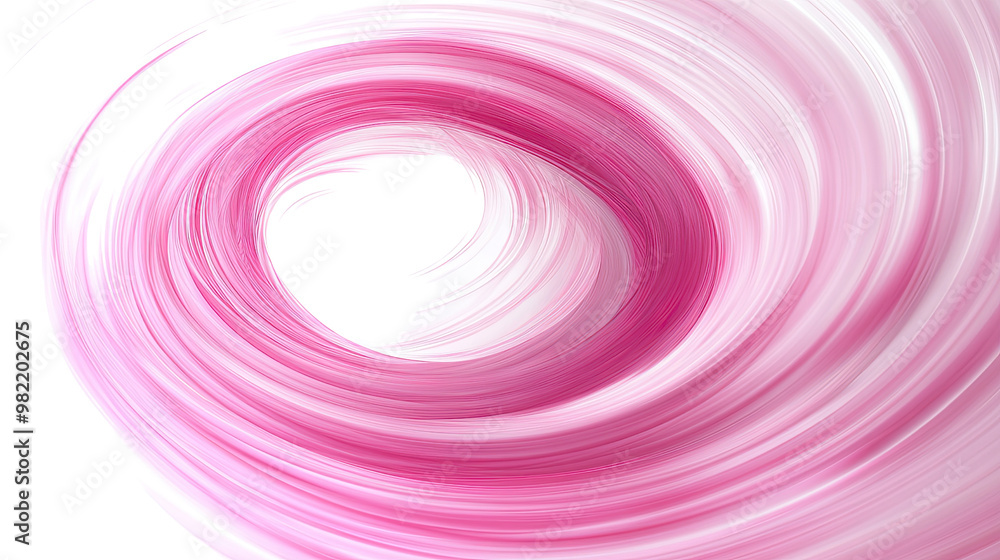 Obraz premium round swirl of light on a white transparent background