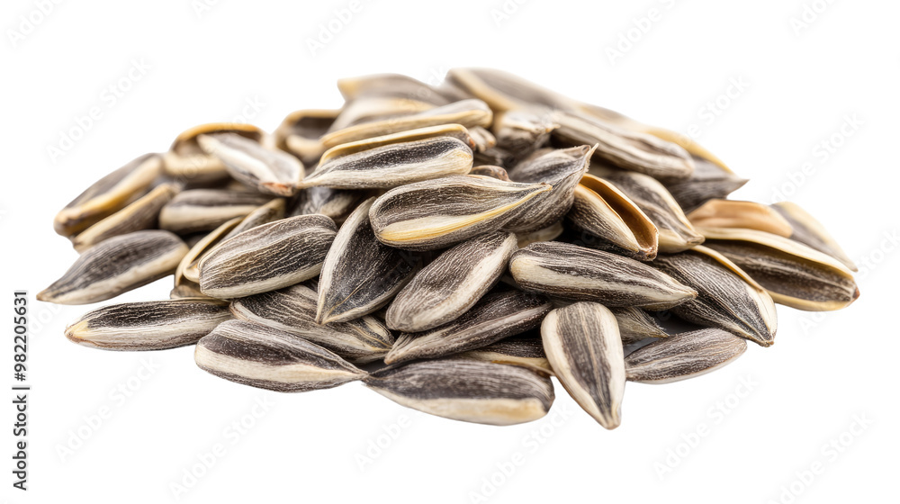 sunflower seeds on a white transparent background sunflower seeds on a white transparent background