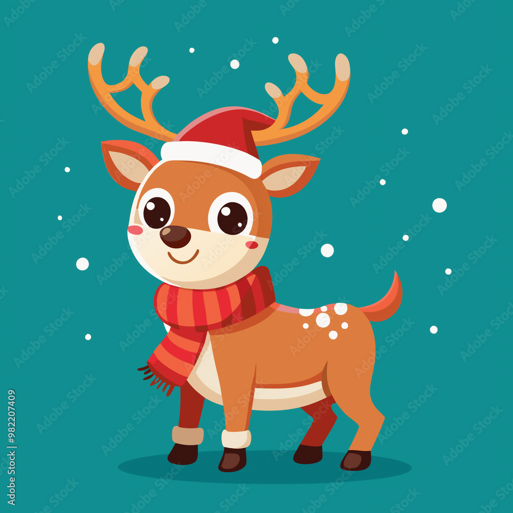 Elegant Deer Running Silhouette | Vector Icon for Xmas Banners, Graphics Ads, and Book Publishing | Isolated on White Background Elegant Deer Running Silhouette | Vector Icon for Xmas Banners, Graphics Ads, and Book Publishing | Isolated on White Background