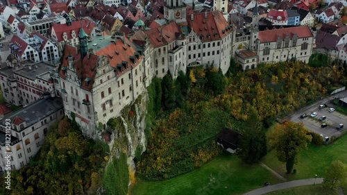 Aerial view of the town centre of Tuttlingen, Black Forest, Baar, Heuberg, Baden-Württemberg, Germany