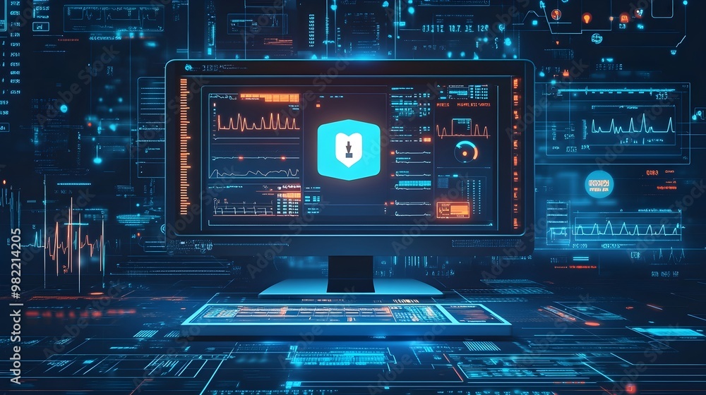 Cybersecurity System with Digital Interface and Data Flow Cybersecurity System with Digital Interface and Data Flow